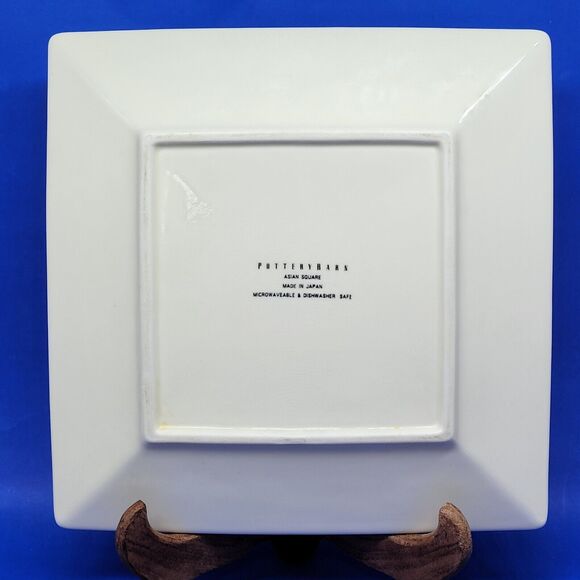 Pottery Barn Asian Square Putty DINNER PLATE 10 1/2" - Picture 3 of 7